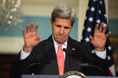 US Secretary of State John Kerry speaks during a press conference at the Department of State in Washington, USA on 29 February, 2016 (AA), From ImagesAttr