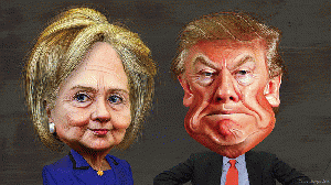 Hillary Clinton vs. Donald Trump - Caricatures Hillary Clinton vs. Donald Trump - Caricatures