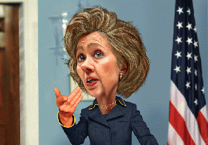 Hillary Clinton - Caricature4, From WikimediaPhotos