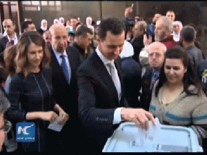 Assad casts ballot as Syria holds parliament elections