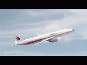 Animated reconstruction of MH17 flight