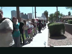 Phoenix polling place line stretches around the block, From YouTubeVideos