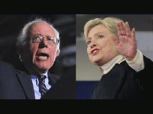 Bernie Sanders and Hillary Clinton, From YouTubeVideos