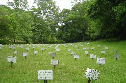Cemetery for Moundsville Penitentiary in Moundsville, WV.
