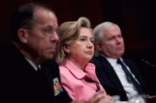Mike Mullen, Hillary Clinton and Robert Gates