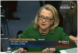 Secretary of State Hillary Clinton testifies before Congress on Jan. 23, 2013, about the fatal attack on the U.S. mission in Benghazi, Libya, on Sept. 11. 2012.