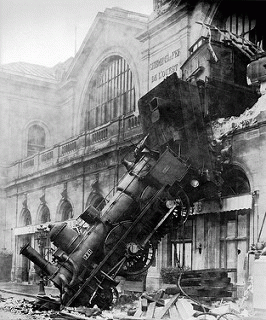 Train wreck at Montparnasse 1895, From FlickrPhotos