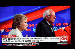 Hillary Clinton and Bernie Sanders