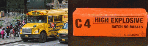 CIA leaves c-4 explosives on schoolbus in k-9 unit 'test', From ImagesAttr