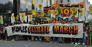 People's Climate March attended by 400,000 people in New York City in 2014