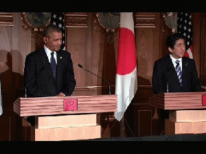 President Obama and Prime Minister Abe of Japan