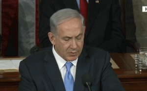 Israeli Prime Minister Benjamin Netanyahu speaking to a joint session of the U.S. Congress on March 3, 2015.