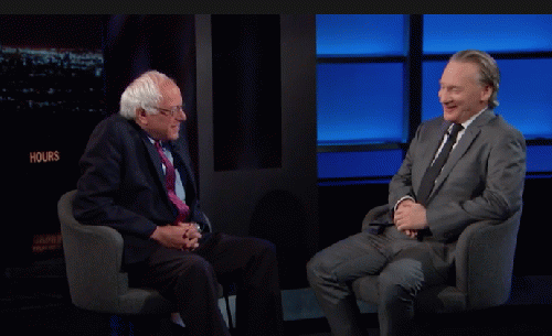 Bill Maher and Bernie Sanders  http://www.real-time-with-bill-maher-blog.com