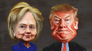 Hillary Clinton vs. Donald Trump - Caricatures, From FlickrPhotos