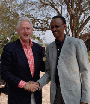 Longtime allies Bill Clinton & Paul Kagame