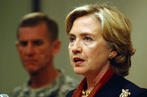Secretary Clinton is looking tired, From FlickrPhotos