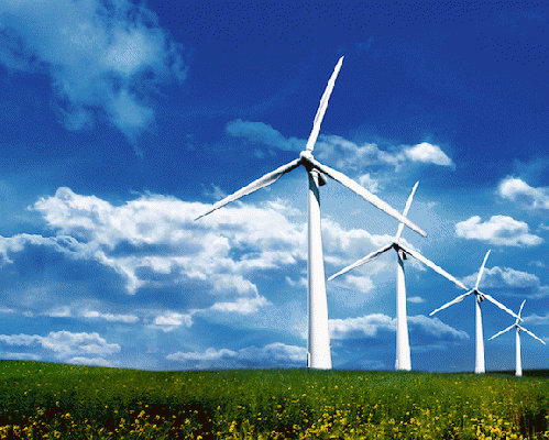 Wind turbines - clean green renewable
