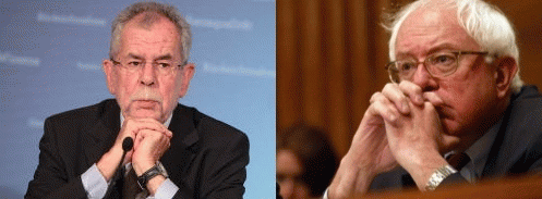 Two crusty old socialists: Austrian President elect van der Bellen and Bernie Sanders Two crusty old socialists: Austrian President elect van der Bellen and Bernie Sanders