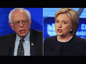 Bernie Sanders and Hillary Clinton, From YouTubeVideos