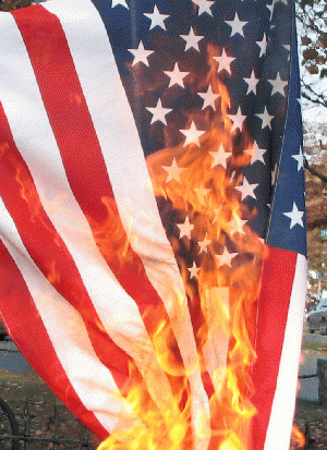 US flag burning, From WikimediaPhotos