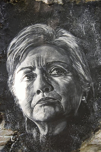 Hillary Clinton painted portrait _DDC9374