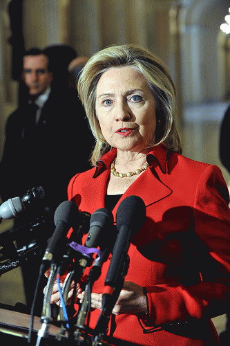Secretary Clinton Briefs the Press on Capitol Hill