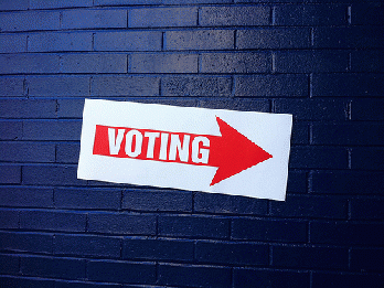 Voting sign