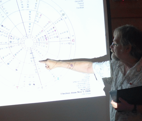 Stephen Poplin giving a lecture
