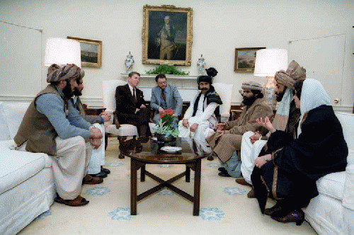 Reagan meets mujahidden in White House 1983, From ImagesAttr