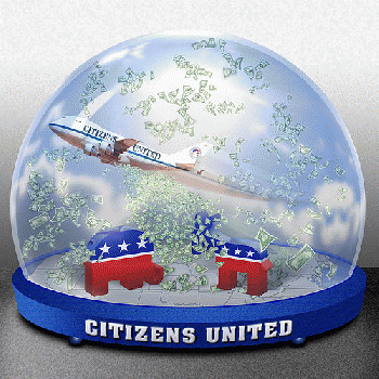 From flickr.com/photos/47422005@N04/16164666014/: Citizens United Money Globe, From Images