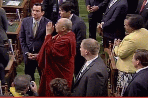 The Dalai Lama greets members of legislature, California capitol, 20 June 2016