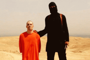 Journalist James Foley shortly before he was executed by an Islamic State operative, known as Jihadi John.