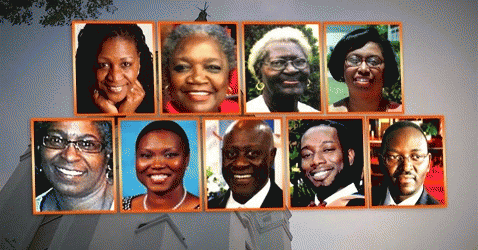 The nine victims of the shooting in Charleston, South Carolina one year ago.