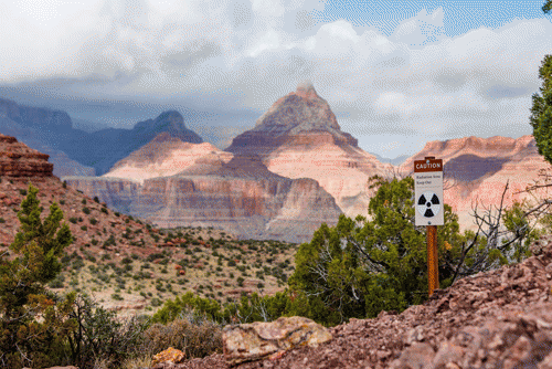 Damage from Mining within the Grand Canyon.