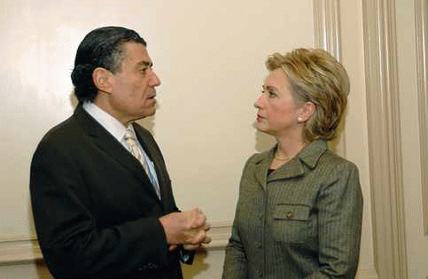 Hillary Clinton and Haim Saban, From ImagesAttr