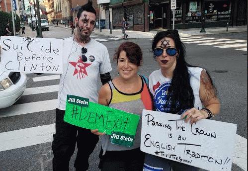 Protesters at Occupy DNC Philly