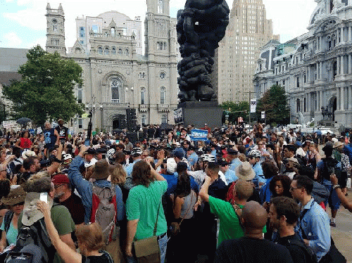 Protest at Occcupy DNC