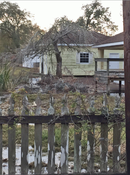 Abandoned property at Bayou Corne