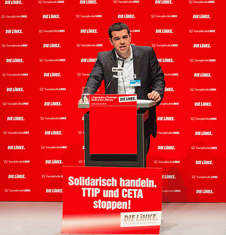 Alexis Tsipras: a pillar of the European Far-Left in 2014., From ImagesAttr