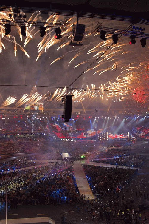 Circle of Fire, closing ceremony, 2012 London Olympics
