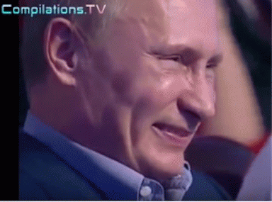 Putin laughing at US politics