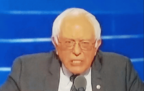 Bernie telling his supporters to take poison, I mean, Vote for Hillary Bernie telling his supporters to take poison, I mean, Vote for Hillary