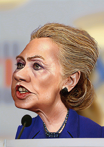 Hillary Clinton - Caricature, From FlickrPhotos