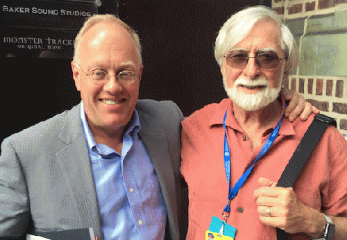 Chris Hedges and Robert Scheer in Philadelphia in July., From ImagesAttr