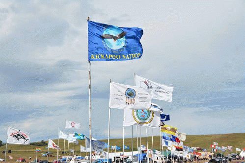 Sacred Stones Camp at Standing Rock, Sept 8, 2016.