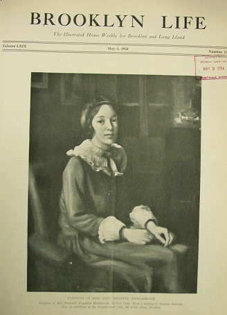 Nancy Middlebrook's portrait on the cover of Brooklyn Life magazine. Nancy Middlebrook's portrait on the cover of Brooklyn Life magazine.