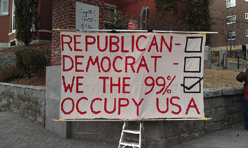 Occupy NH Primary outside the NBC debate