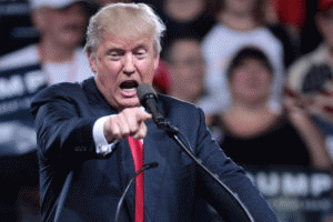 Donald Trump speaking with supporters at a campaign rally in Phoenix, Arizona. June 18, 2016., From ImagesAttr