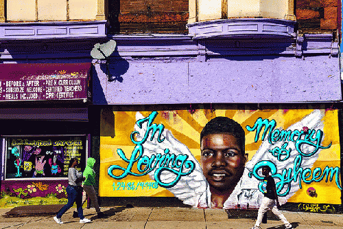 Street scene near Temple University, 2016