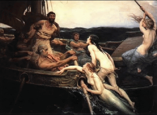 Ulysses and the Sirens, 1909 by Herbert James Draper, From ImagesAttr